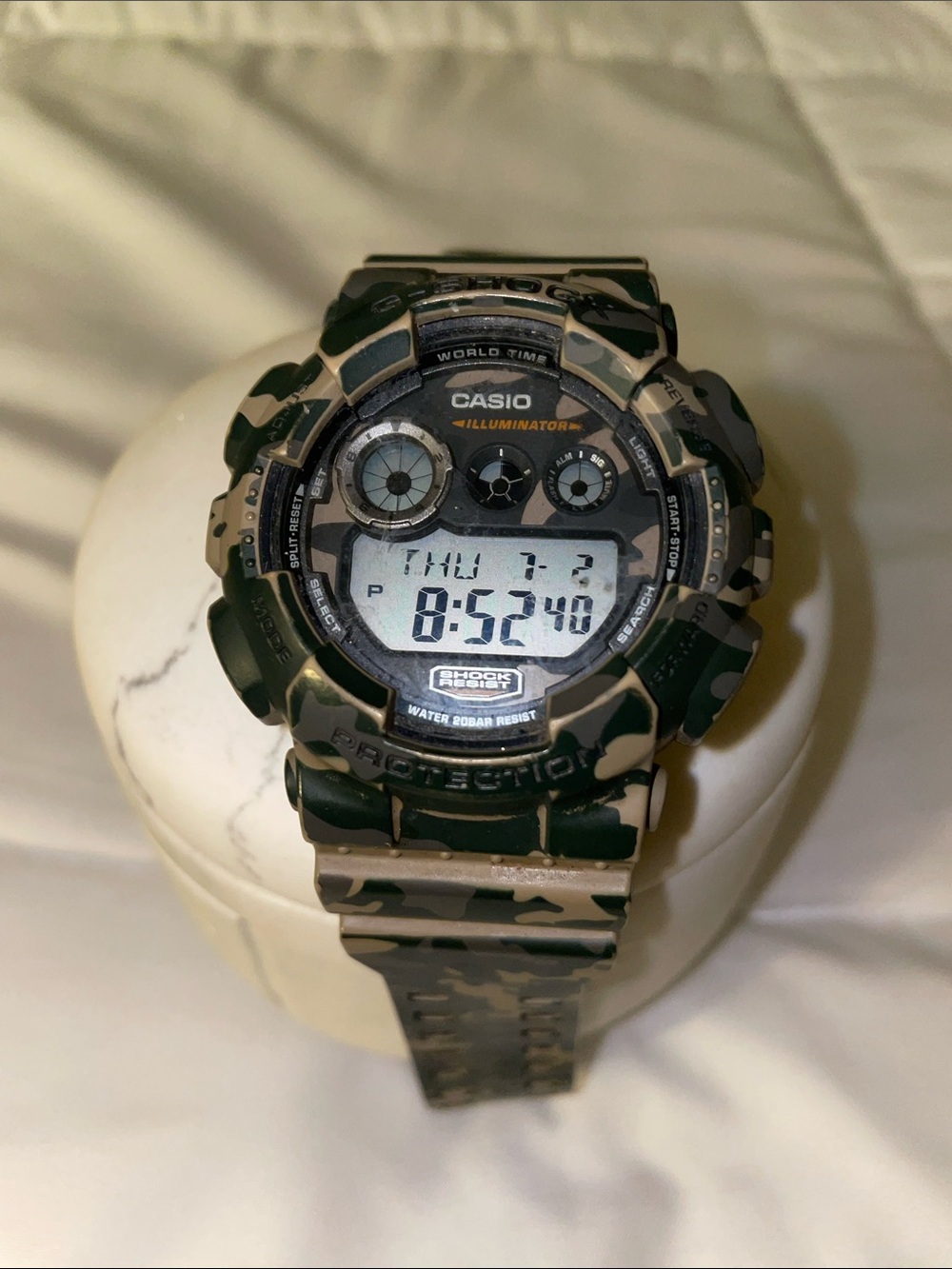 G shock Casio Digital Sports Watch - Tan & Black
